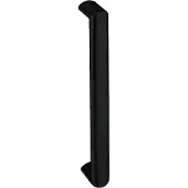 Hardbrass Voordeurgreep Moskou recht ovaal handgreep 371x40x21xmm. - mat zwart