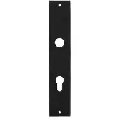Intersteel Langschild renovatie rechthoekig profielcilindergat 72mm - mat zwart