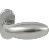Hardbrass Knopkruk Golf op ovaal rozet - RVS