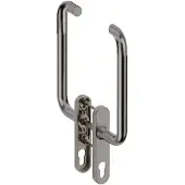 Hardbrass Hefschuifdeurgreep Stockholm Dubbel PC69 | Inox
