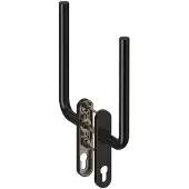 Hardbrass Hefschuifdeurgreep Oslo dubbel PC69 - zwart