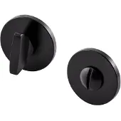 Hardbrass Shuffle toilet-/badkamersluiting rond 5mm - zwart