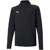 Puma Teamliga 1/4 Zip Top - Sporttrui Jongens - Zwart - Maat 128