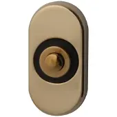 Hardbrass Beldrukker ovaal - PVD messing