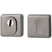 Hardbrass QBE SKG3 veiligheidsrozetten vierkant met kerntrekbeveiliging - PVD Inox