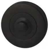 Hardbrass Beldrukker Artax rond- puurzwart