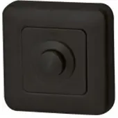 Hardbrass Beldrukker Qbe vierkant - puurzwart