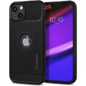Spigen Rugged Armor Apple iPhone 13 Back Cover Zwart