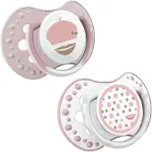 Lovi Retro Baby Girl fopspenen 2 st. set, 0-3 manden