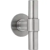 Formani ONE glasdeurknoppen op rozet PBT100G mat RVS