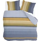 Byrklund Dekbedovertrekken Golden Stripes Okergeel Katoen-240 x 200 / 220 cm | Lits-Jumeaux