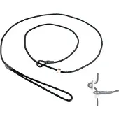 Mystique moxon jachtlijn met Dubbele Stop 4 mm - 150 cm Zwart
