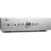 Auna Versterker, HiFi stereo mini-versterker, HiFi-versterker met bas- & treble-regelaar, 2-kanaals audioversterker, Stereo-versterker met afstandsbediening, AUX, AV-receiver voor MP3 & CD