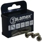 Talamex Phillips Raised Head Screw 6 Units Zwart M5 x 20 mm