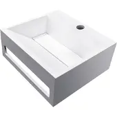 Mueller Viggo fontein solid surface 30x28x12,5cm mat wit