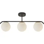 Nordlux Plafondlamp Grant 3 lichts L 70 cm zwart