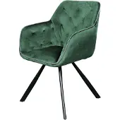 Hearthome & Living Eetkamerstoel Anne velvet | fluweel groen 60x85.5x57.5 cm eetkamerstoelen | NADUVI