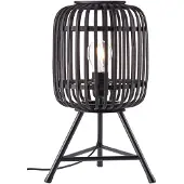 Brilliant Woodrow - Tafellamp - E27 max 1x60W - Hout/Zwart