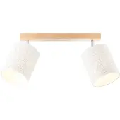 Brilliant Plafondlamp Galance, wit, 2-lamps