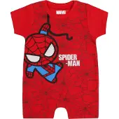 Marvel Rode rampers met Spider-man print 12 m 80 cm