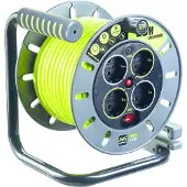 Masterplug Kabelhaspel - 25 M - 4 Stopcontacten - Ip20