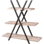 Urban Living industriële piramide stelling wandrek 3 planken 101 cm