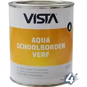 Vista Aqua Schoolbordenverf (zwart) 0,75 ltr