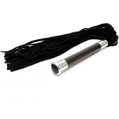 Rimba - Suede Flogger with glass handle and crystal