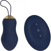 Dream Toys Goddess - vibratie-ei met afstandsbediening (donkerblauw)