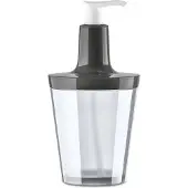 Koziol Zeepdispenser Koziol Flow Deep Grey Crystal Clear