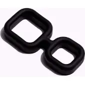Sport Fucker - Muscle 2 Way - Siliconen Cockring of Ball Stretcher - Zwart