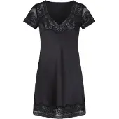 Lingadore Night Nachthemd Delicate Black | Maat: XS | Kleur: Zwart
