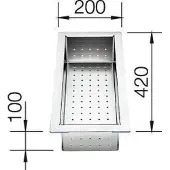 BLANCO Inzetbakje rvs