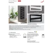 Zehnder Ribbon elektrische badkamerradiator - 600W - H1340