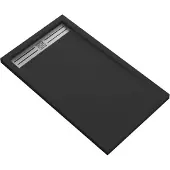 Bally Elite Composietsteen Douchevloer 160x90x3cm Zwart
