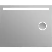 Guido Gusto Badkamerspiegel Romeo met LED verlichting en scheerspiegel 100x80cm