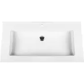 Bally Beta Solid Surface Enkele Wastafel 60cm Acryl Wit