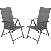 Garden Royal Tuinstoelen met 7 standen, set van 2 stuks grijs