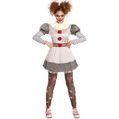 Leg avenue 2PC Creepy Clown bevat str veelkleurige kleuren