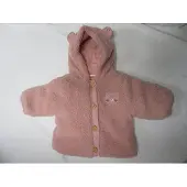 Noukie'S - Winter jas - Meisje - Roze - Sherpa - Poesje- 6 maand 68