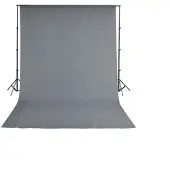 Bresser BR-D23 Support 240X300cm + Achtergronddoek 300x600cm grijs