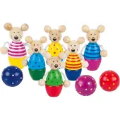 Goki Kegelspel - Muizen - 9 Delen - 3 Jaar