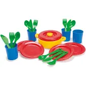 Dantoy - Dinner set in net (4381)