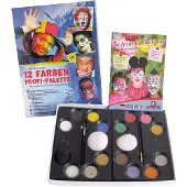 EULENSPIEGEL Schminkset 12 Kleuren 21-delig