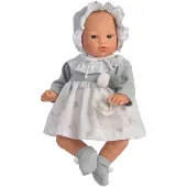 ASI Koke Grey And White Dress 36 Cm Doll Grijs Kinderen