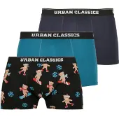 Urban Classics Boxershorts navy / donkergrijs / groen / gemengde kleuren