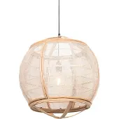 QAZQA Smart hanglamp bruin 50cm incl. Wifi G95 - Pascal