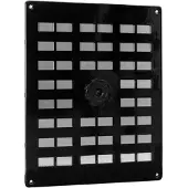 Nedco Schuifrooster 25x20cm Alu Zwart + Gaas