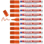 Edding Viltstift edding 3000 rond oranje 1.5-3mm | 10 stuks