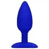 Elegance - Heating Anal Butt Plug - Glow - Blue